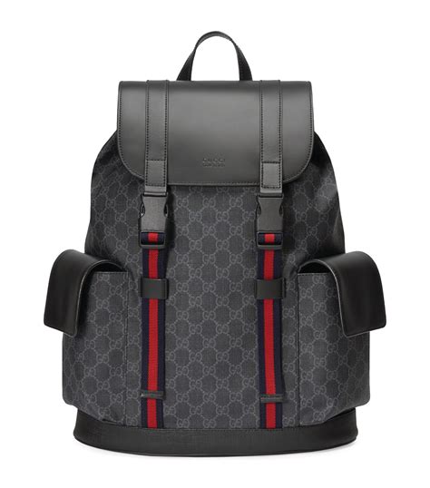 gucci backpacks for men|black gucci backpack men's.